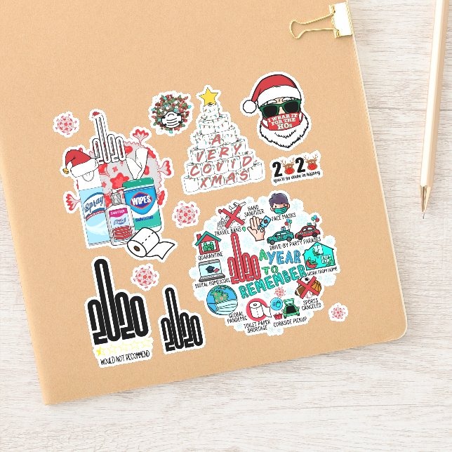 Sticker de Noël en quarantaine 2020 Ultimate 12 Pa (Carnet)