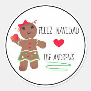 Sticker de Noël espagnol "Feliz Navidad"
