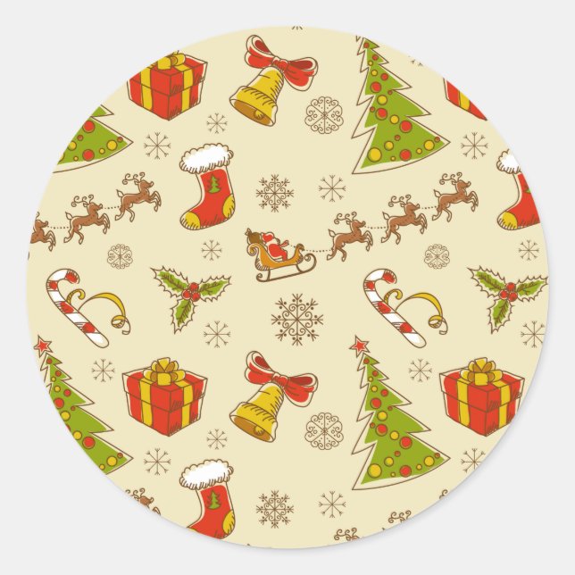 Sticker de Noël Étiquettes (Devant)