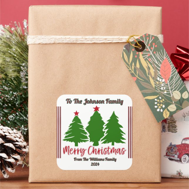 Sticker de Noël Festif joyeux (vacances)