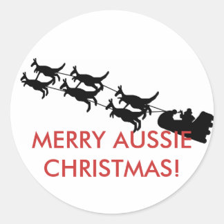 Sticker de Noël Joyeux Aussie