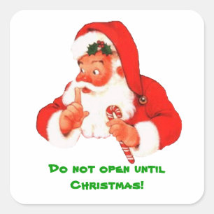 Sticker de Noël Secret Père Noël