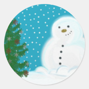 Sticker de Noël Snowman