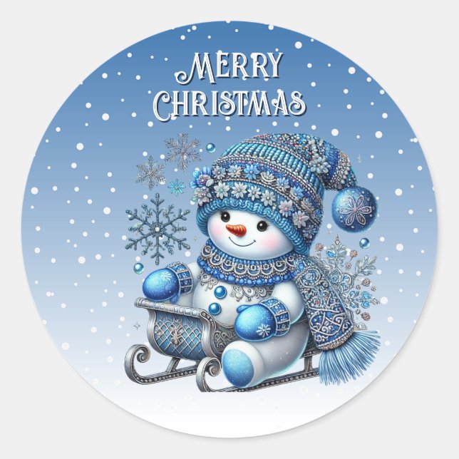 Sticker de Noël Snowman (Devant)