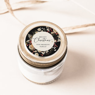 Sticker de Noël vert noir