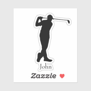 Sticker de nom de golfer