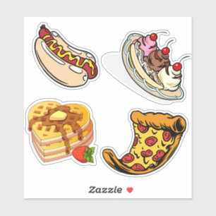 Sticker de nourriture mignonne