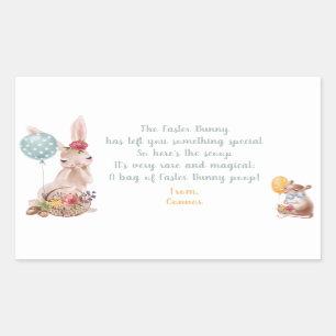 Sticker de Pâques Bunny Magique Poop Candy Étiquet