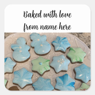 Sticker de paquet de cookies de sucre de Noël