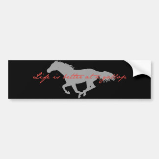 Sticker de pare-chocs à cheval à galopante