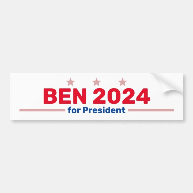 sticker de pare-chocs Ben 2024 (Devant)