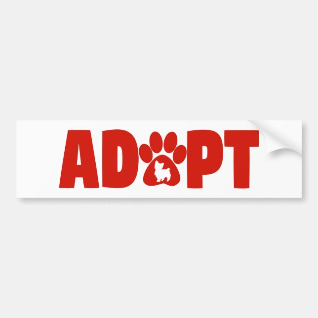Sticker de pare-chocs Big Red Adopter (Devant)