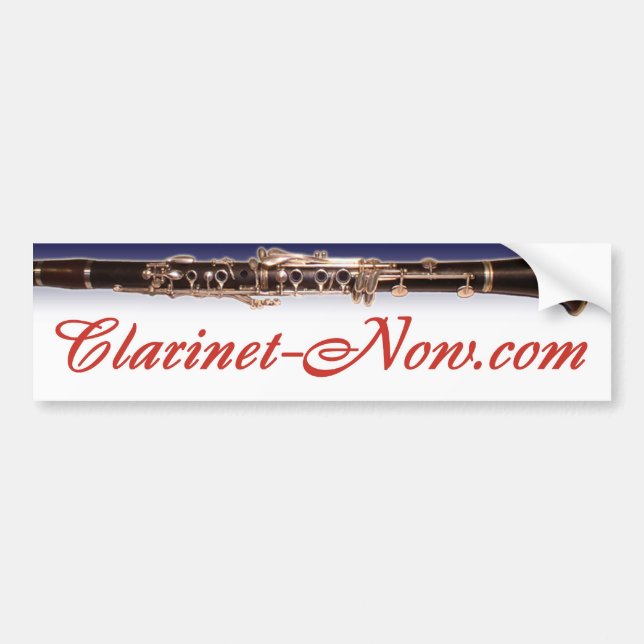 Sticker de pare-chocs Clarinet-Now.com (Devant)