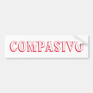 Sticker de pare-chocs COMPASIVO
