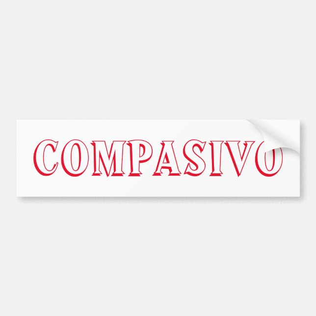 Sticker de pare-chocs COMPASIVO (Devant)