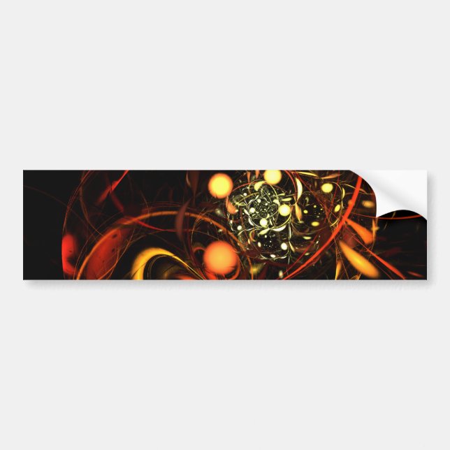 Sticker de pare-chocs d'art Abstrait (Devant)