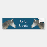 Sticker de pare-chocs de cheval
