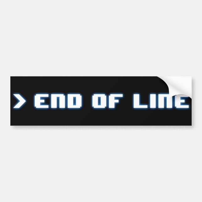 Sticker de pare-chocs de fin de ligne (Devant)