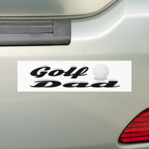 Sticker de pare-chocs de golf papa
