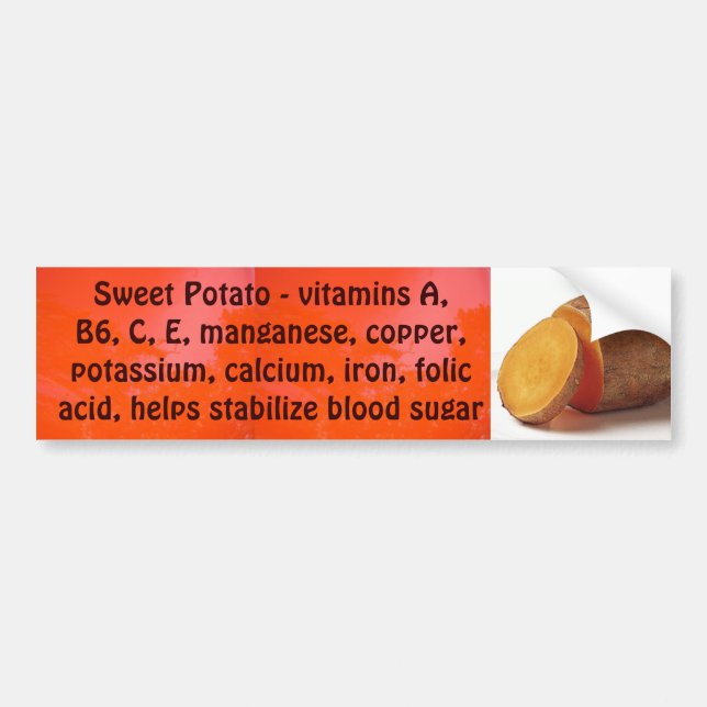 sticker de pare-chocs de pomme de terre douce (Devant)
