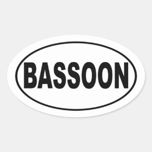 Sticker de pare-chocs du basson