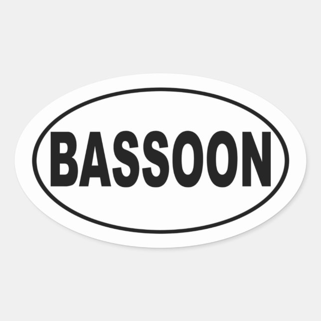 Sticker de pare-chocs du basson (Devant)