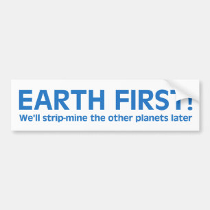 Sticker de pare-chocs Earth First