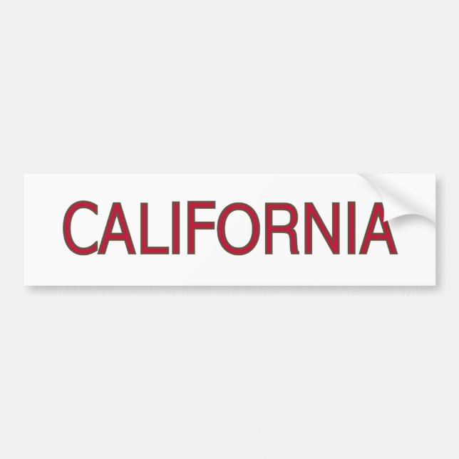 Sticker de pare-chocs en Californie (Devant)