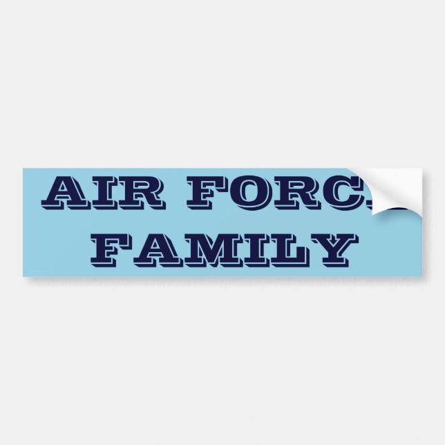 Sticker de pare-chocs Famille de la Force aérienne (Devant)
