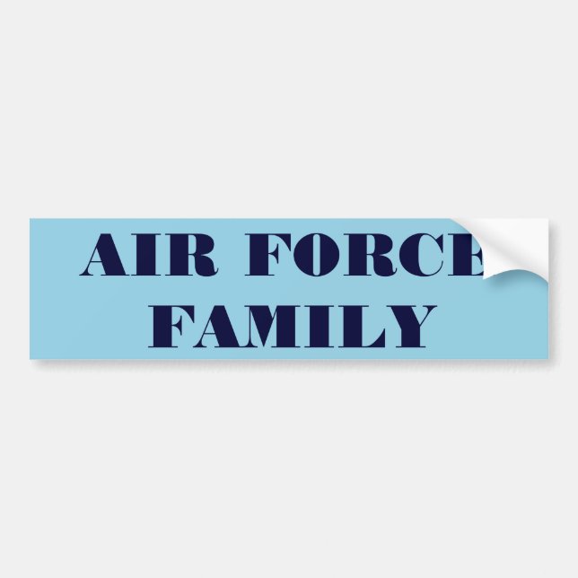 Sticker de pare-chocs Famille de la Force aérienne (Devant)