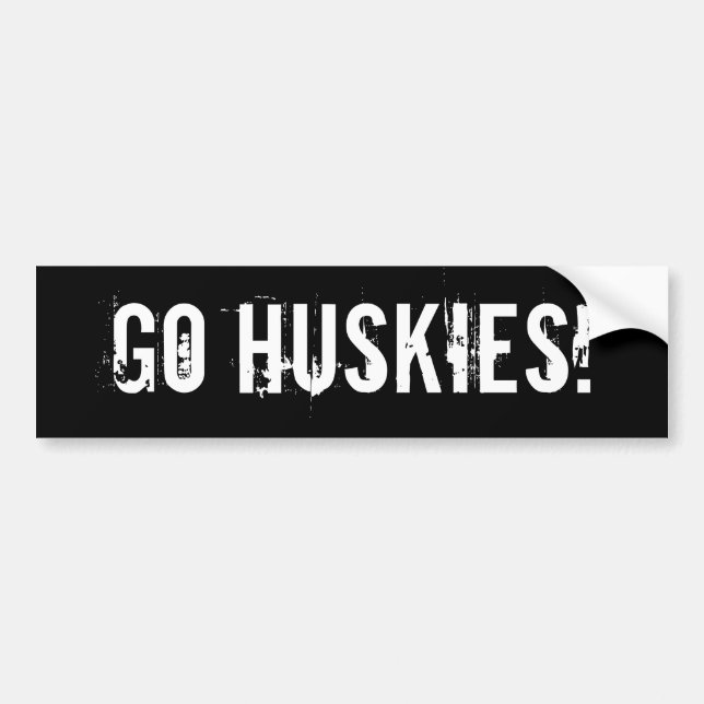 Sticker de pare-chocs Go Huskies (Devant)