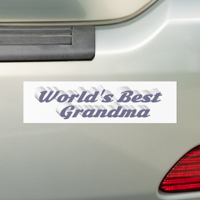 sticker de pare-chocs Grandma gris (En voiture)