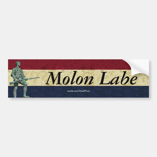 Sticker de pare-chocs Molon Labe (Devant)