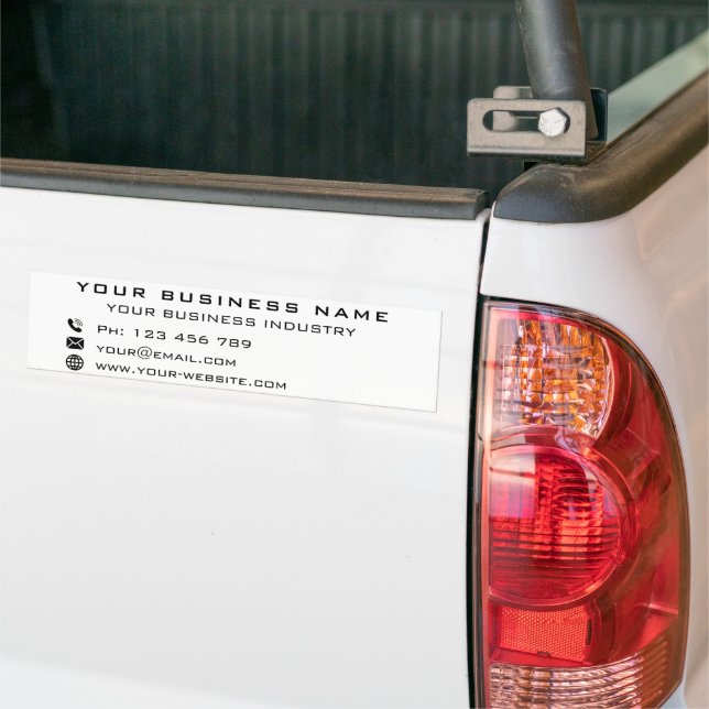 Sticker de pare-chocs personnalisé (Sur camion)