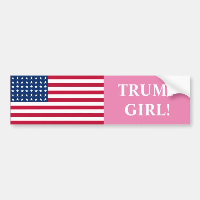 Sticker de pare-chocs pour filles Trump (Devant)