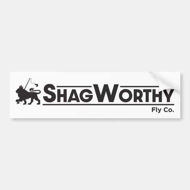 Sticker de pare-chocs Shagworthy Fly Company (Devant)