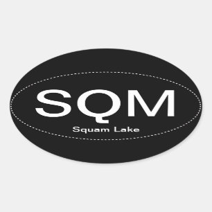 Sticker de pare-chocs SQM Oval
