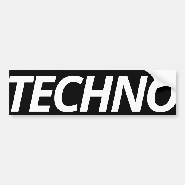Sticker de pare-chocs Techno (Devant)