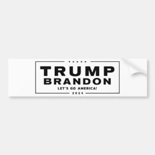 Sticker de pare-chocs Trump Brandon 2024™ Black