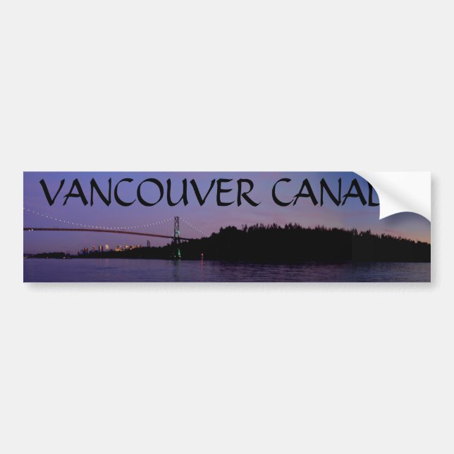 Sticker de pare-chocs Vancouver Cadeaux de souveni (Devant)