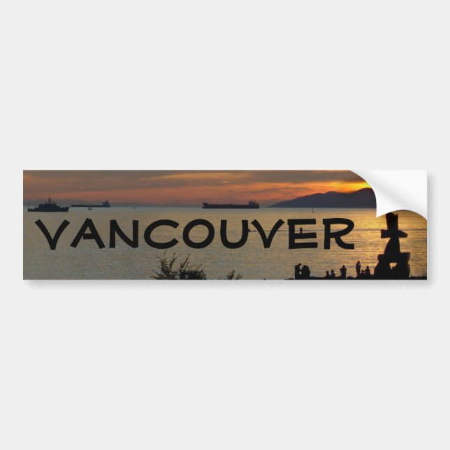 Sticker de pare-chocs Vancouver Cadeaux de souveni (Devant)