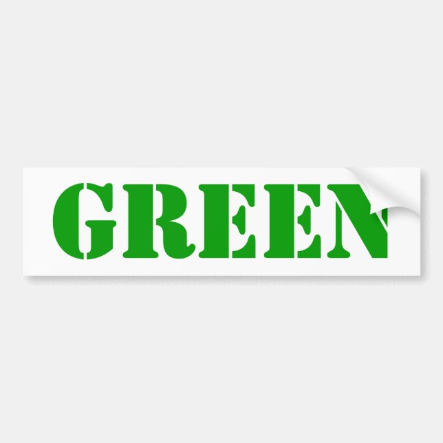 Sticker de pare-chocs VERT (Devant)