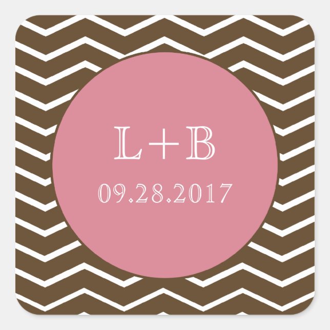 Sticker de parti Wavy Chic (rose) (Devant)