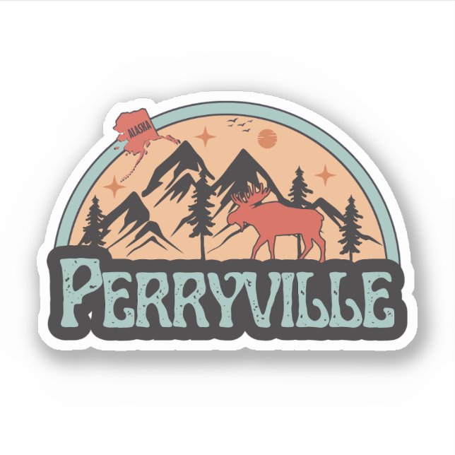 Sticker de Perryville, Alaska (Devant)