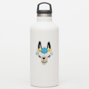 Sticker de plage d'été de Llama amusant