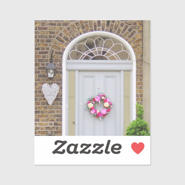 Sticker de porte de la Saint-Valentin (Feuille)