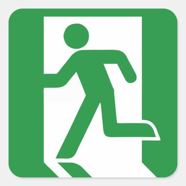 Sticker de porte de sortie d'urgence (Devant)