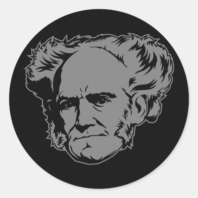 Sticker de portrait Schopenhauer (Devant)