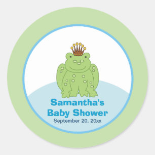 Sticker de préférence personnalisé Green Frog Prin