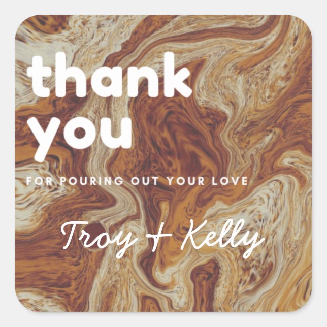 Sticker de préférence pour douche café torride (Devant)